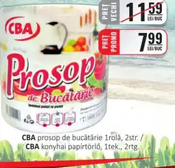 CBA CBA prosop de bucătărie 1rolǎ, 2str. Ofertă