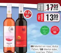 CBA BB Merlot vin rose, dulce Ofertă