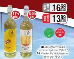 CBA BB Muskotály vin alb demidulce/dulce Ofertă