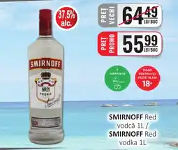 CBA SMIRNOFF Red vodcă Ofertă