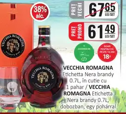 CBA VECCHIA ROMAGNA Etichetta Nera brandy Ofertă