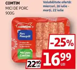 Auchan Comtim mici de porc Ofertă