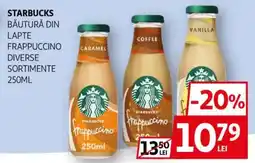 Auchan Starbucks băutură din lapte frappuccino Ofertă