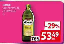 Auchan Monini ulei de măsline extravirgin Ofertă