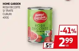 Home garden roşii decojite și tăiate cuburi