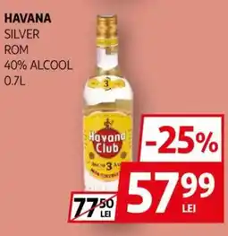 Auchan Havana silver rom 40% alcool Ofertă