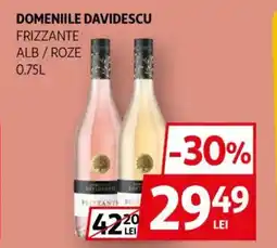 Auchan Domeniile davidescu frizzante alb / roze Ofertă