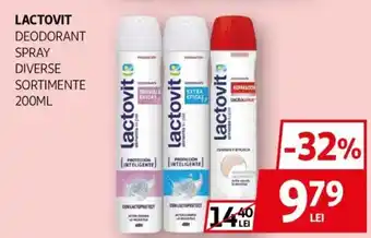Auchan Lactovit deodorant spray Ofertă