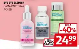 Bye bye blemish gama împotriva acneei
