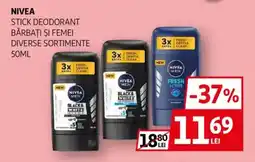 Auchan Nivea stick deodorant bărbaţi şi femei Ofertă