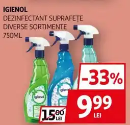 Auchan Igienol dezinfectant suprafețe Ofertă