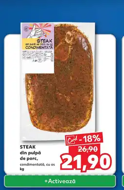 Kaufland Steak din pulpă de porc Ofertă