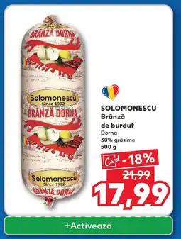 Kaufland SOLOMONESCU Brânză de burduf Ofertă