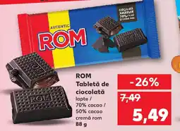 Kaufland ROM Tabletă de ciocolată Ofertă