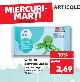 Kaufland WICKIES Şerveţele umede pentru copii Ofertă