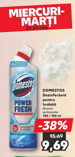 Kaufland DOMESTOS Dezinfectant pentru toaletă Ofertă
