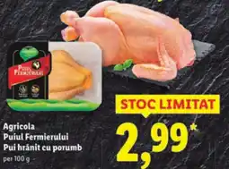 Lidl Agricola Puiul Fermierului Pui hrănit cu porumb Ofertă