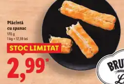 Lidl Plăcintă cu spanac Ofertă
