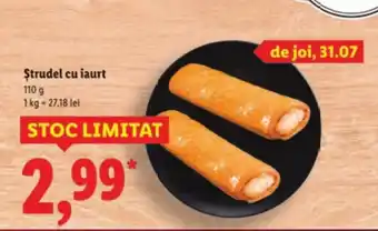Lidl Ştrudel cu iaurt Ofertă