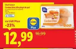 Lidl Chef Select Cordon bleu din piept de pui Ofertă