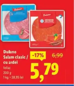 Lidl Dulano Salam clasic / cu ardei Ofertă
