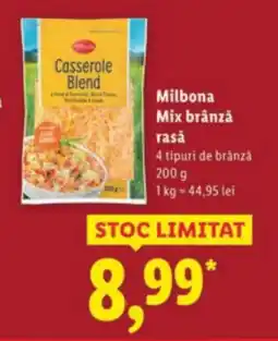 Lidl Milbona Mix brânză rasǎ Ofertă