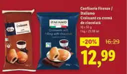 Lidl Confiserie Firenze/ Italiamo Croissant cu cremă de ciocolată Ofertă