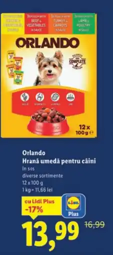 Lidl ORLANDO Hrană umedă pentru câini Ofertă