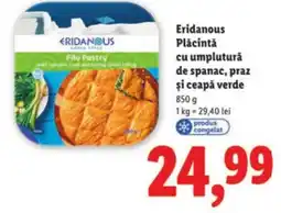 Lidl Eridanous Plăcintă cu umplutură de spanac, praz şi ceapă verde Ofertă