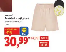 Lidl Esmara® Pantaloni scurţi, damă Ofertă