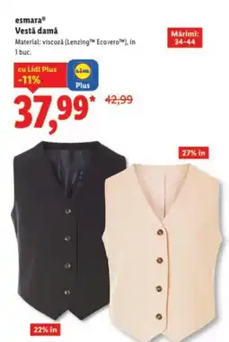 Lidl EsmaraⓇ Vestǎ damǎ Ofertă