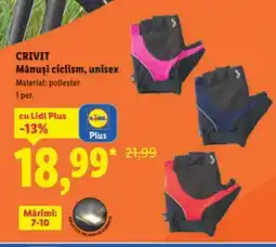 Lidl CRIVIT Mănuşi ciclism, unisex Ofertă