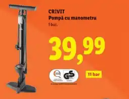 Lidl CRIVIT Pompǎ cu manometru Ofertă