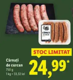Lidl Cârnaţi de curcan Ofertă