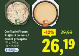 Lidl Confiserie Firenze Prăjitură cu mere/ brânză proaspătă Ofertă