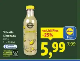 Lidl Solevita Limonadǎ Ofertă
