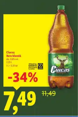 Lidl Ciucas Bere blondă Ofertă