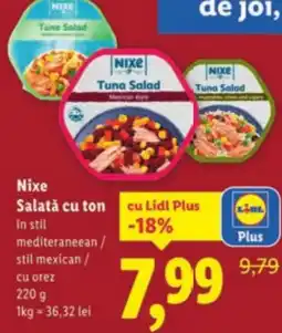 Lidl Nixe Salată cu ton Ofertă