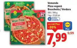 Lidl VEMONDO Pizza veganǎ Bruschetta/Verdura Ofertă