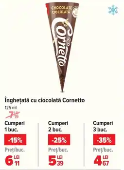 Carrefour Market îngheţată cu ciocolată Cornetto Ofertă