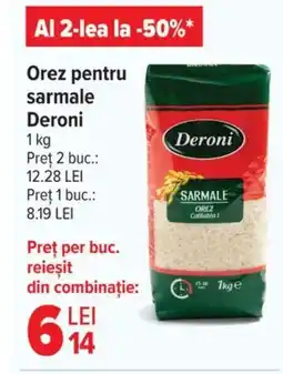 Carrefour Market Orez pentru sarmale Deroni Ofertă