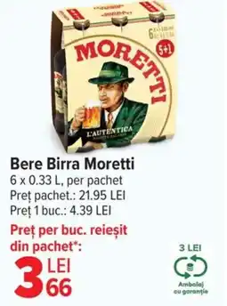 Carrefour Market Bere Birra Moretti Ofertă