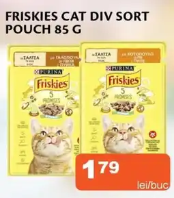 Friskies cat div sort pouch