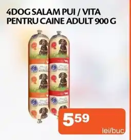 Unicarm 4DOG salam pui/vita pentru caine adult Ofertă