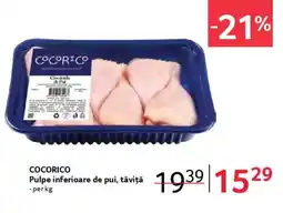 Selgros COCORICO Pulpe inferioare de pui, tăviță Ofertă