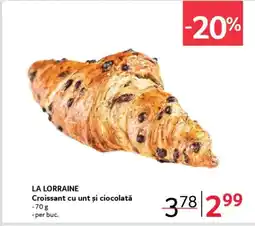 Selgros LA LORRAINE Croissant cu unt și ciocolată Ofertă