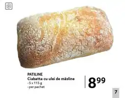 Selgros PATILINE Ciabatta cu ulei de măsline Ofertă
