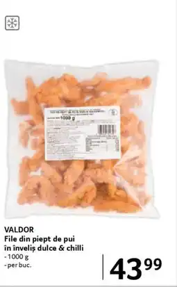 Selgros VALDOR File din piept de pui în învelis dulce & chilli Ofertă