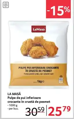 Selgros LA MASĂ Pulpe de pui inferioare crocante în crustă de pesmet Ofertă