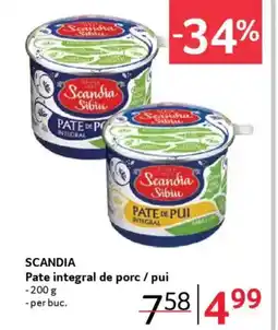 Selgros Scandia Pate integral de porc / pui Ofertă